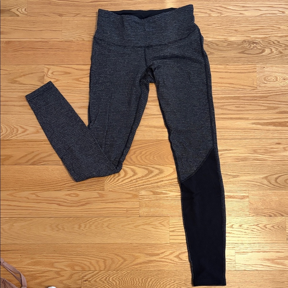 Lululemon Gray and Black Leggings 6